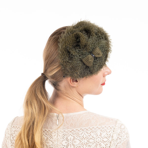 Brown Chenille Fascinator