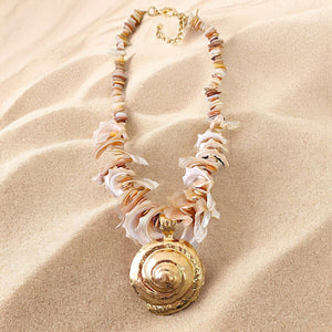 Mocha Seashell Necklace