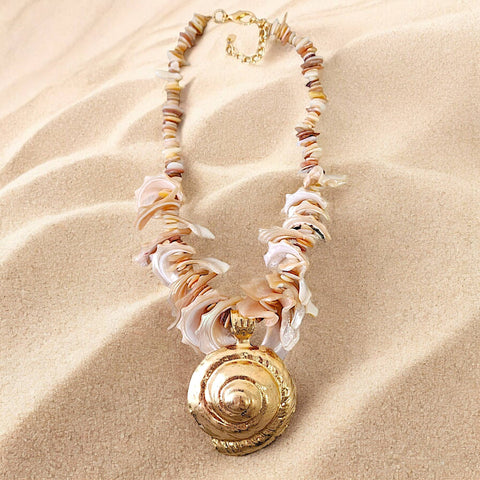 Mocha Seashell Necklace