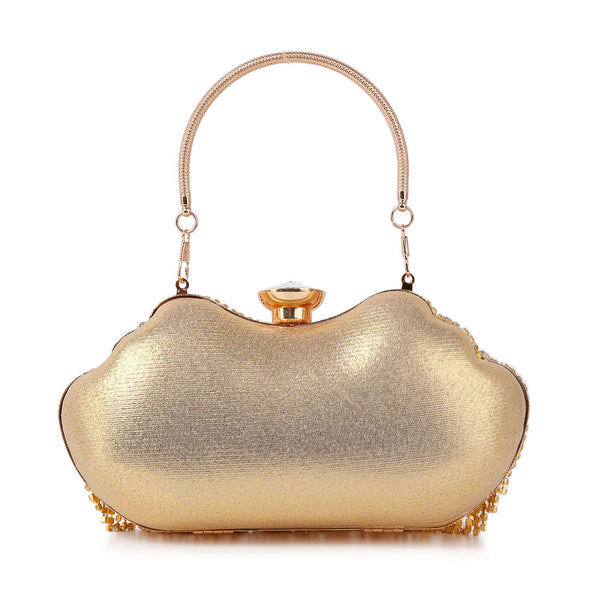 Dazzling Multi Stone Evening Bag: Silver