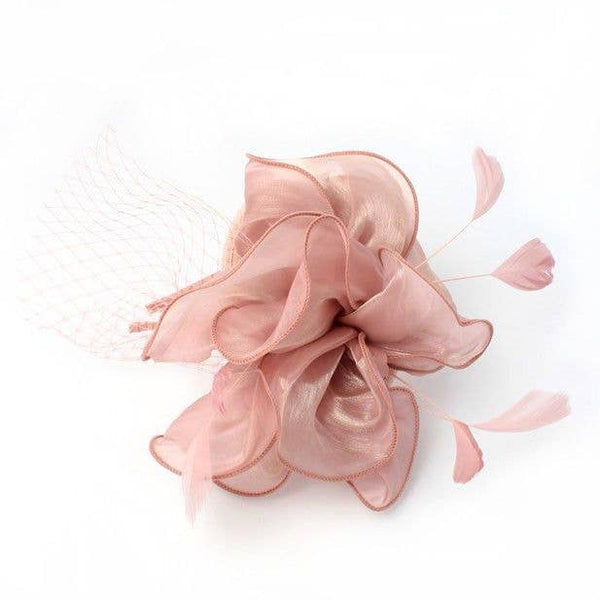 Style Fleur. Pink Chiffon Fascinator On An Aliceband