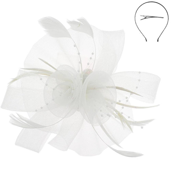 Kentucky Derby Southern  Feather Fascinator Detachable 4: Rd