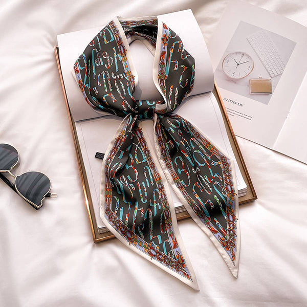 Women’s Long Silk Scarf – Stylish Neck Accessory_CWASC03144: TYPE13 / (OS) 2