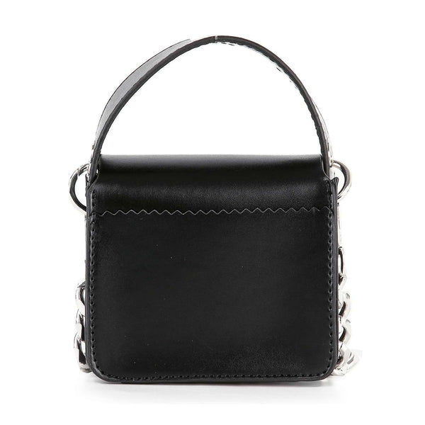 Chain Accented Evening Bag: Black
