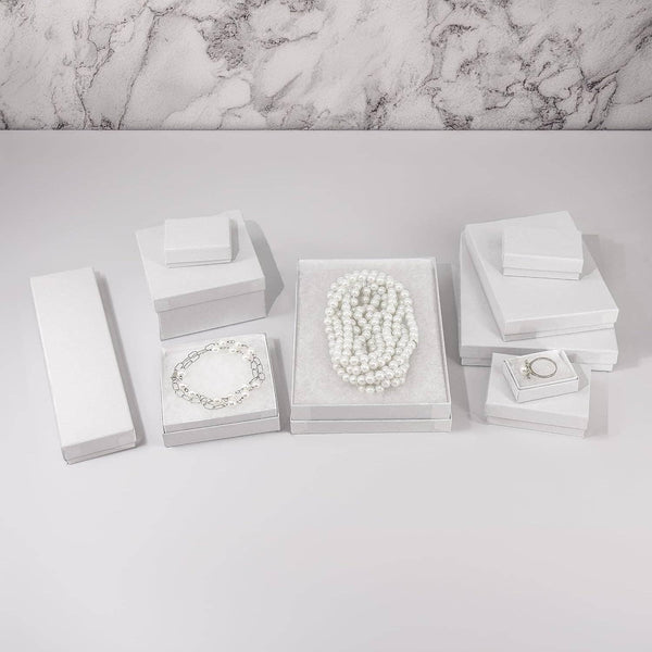 Blue Crystal Stone Pendant Chain Necklace & Earrings Set: Silver / Brass