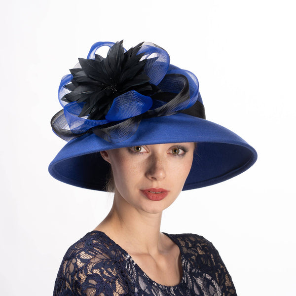 Winter Church & wedding wear hat collection. Great quality: 400780-PU.BK