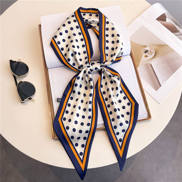 FASHIONABLE DOUBLE-LAYER NARROW SILK HEAD SCARF_CWASC1512: TYPE1 / (OS) 1