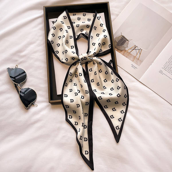 Women’s Long Silk Scarf – Stylish Neck Accessory_CWASC03144: TYPE5 / (OS) 2