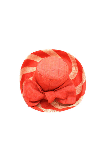 Whiskey Two Tone Stripe Straw Hat