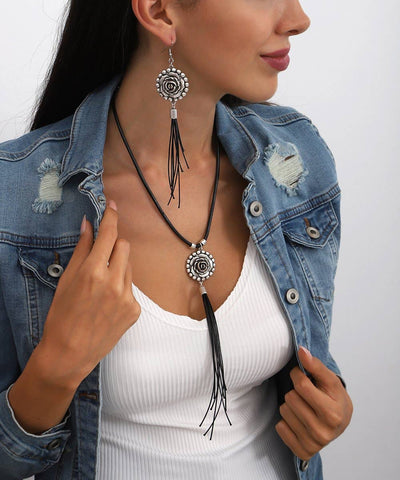 Fine silver plated hand made jewelry set