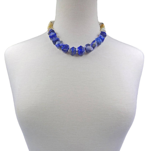 Lapis Lazuli Nugget Mixed Stone Necklace
