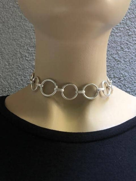 Link design choker : Lobster clasp / 15 inch
