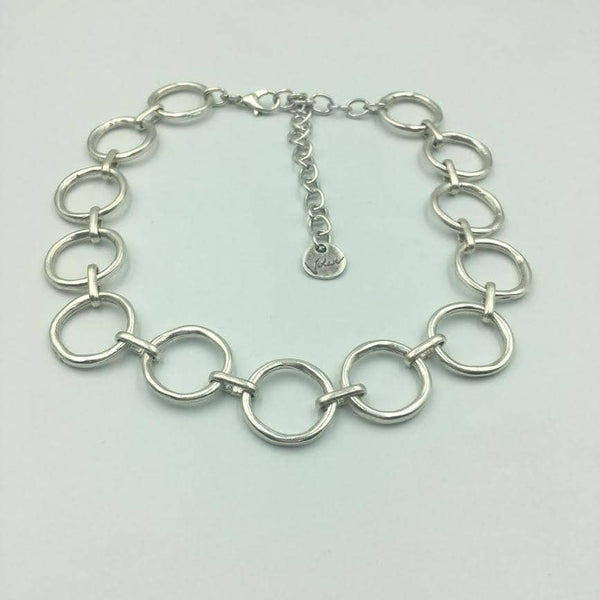 Link design choker : Lobster clasp / 15 inch