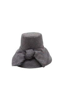 Black 3" Bucket Straw Hat