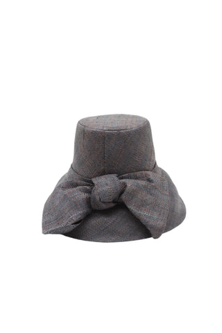 Black 3" Bucket Straw Hat