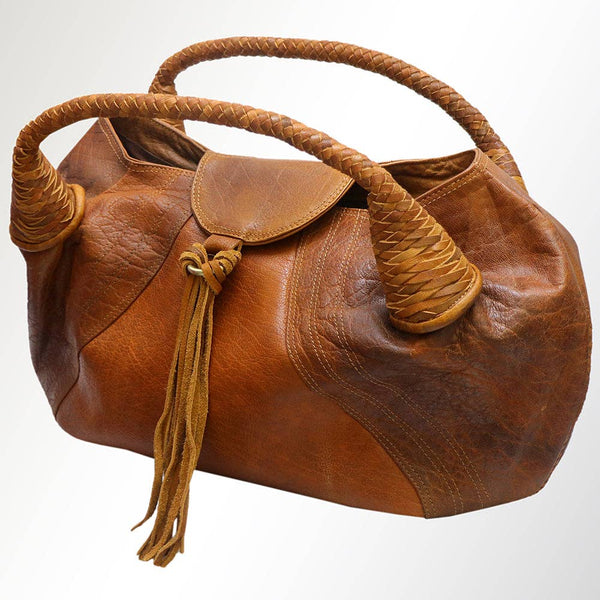 Full Grain Leather Top Handle Bag for Women: ADBGM177