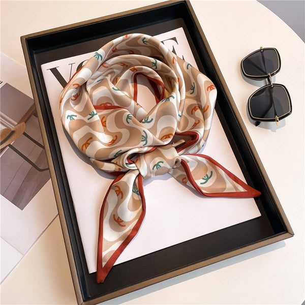 FASHIONABLE DOUBLE-LAYER NARROW SILK HEAD SCARF_CWASC1512: TYPE1 / (OS) 1