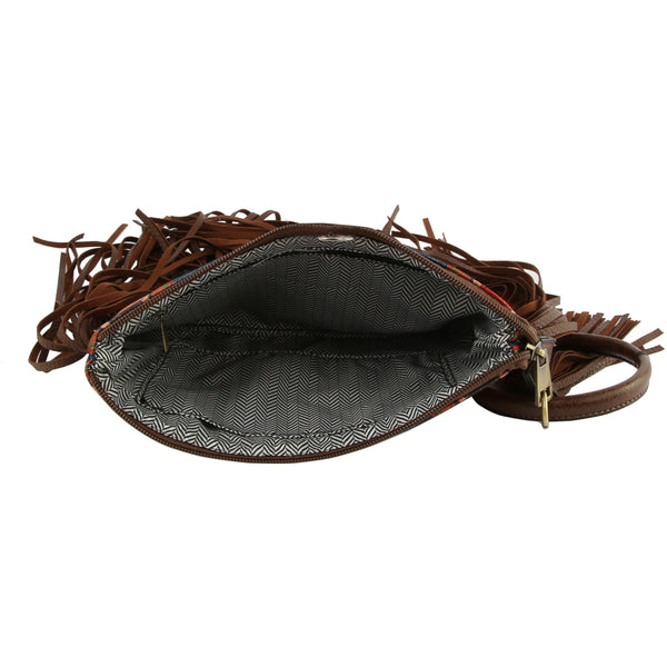 Southwestern Fringe Wristlet Bag