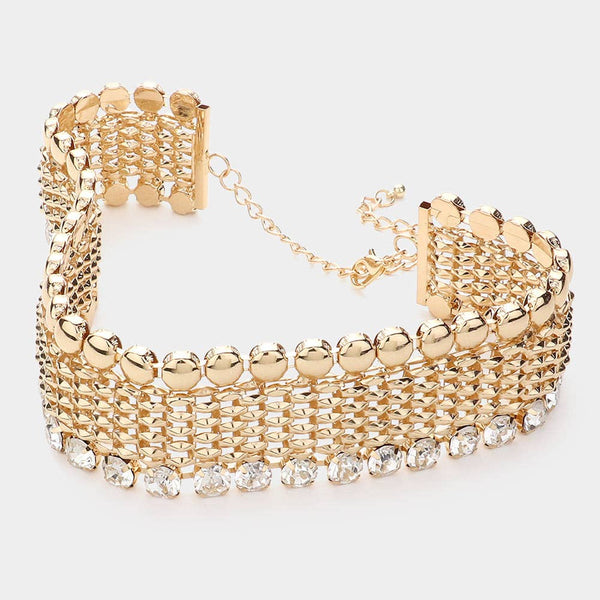 Gold Chunky Metal Choker