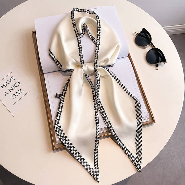 Women’s Long Silk Scarf – Stylish Neck Accessory_CWASC03144: TYPE4 / (OS) 2