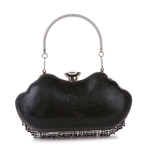 Dazzling Multi Stone Evening Bag: Silver