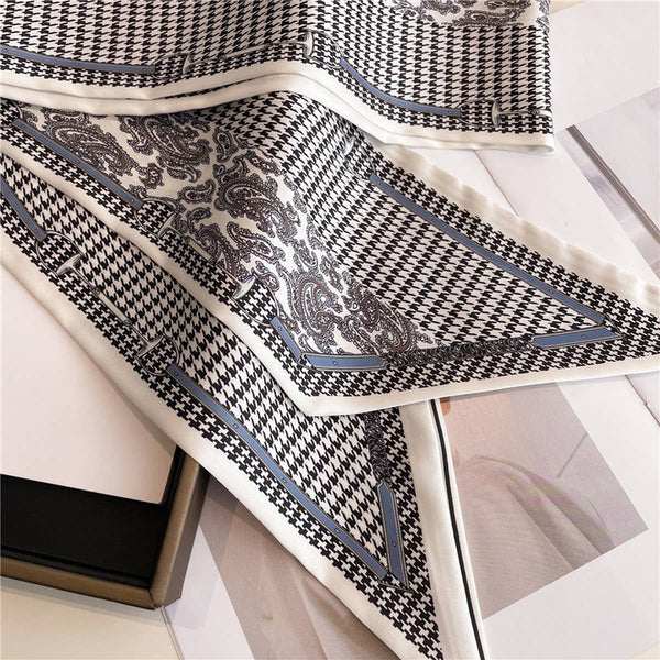 FASHIONABLE DOUBLE-LAYER NARROW SILK HEAD SCARF_CWASC1512: TYPE1 / (OS) 1