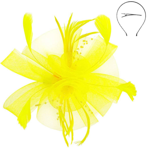 Kentucky Derby Southern  Feather Fascinator Detachable 4: Rd
