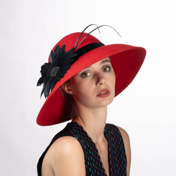 Winter Church & wedding wear hat collection. Great quality: 400494-PU