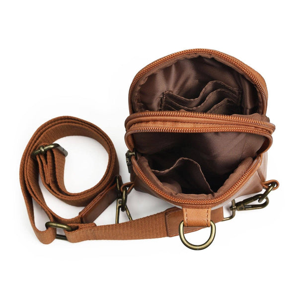 Brown Snaffle Bit Crossbody Bag
