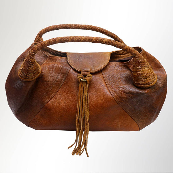 Full Grain Leather Top Handle Bag for Women: ADBGM177