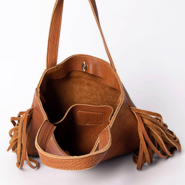 LC-ADBGM305 Tote Genuine Western Leather Women Bag: ADBGM305B