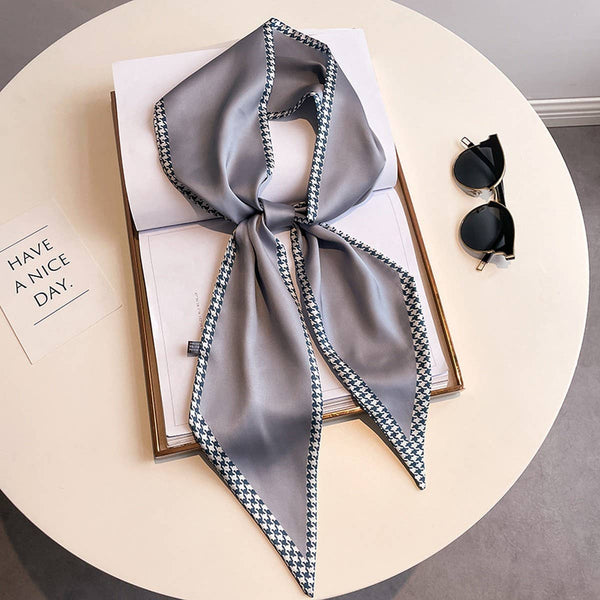 Women’s Long Silk Scarf – Stylish Neck Accessory_CWASC03144: TYPE4 / (OS) 2