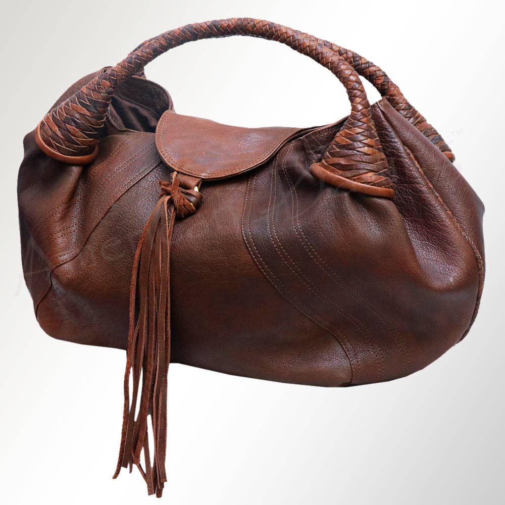 Full Grain Leather Top Handle Bag for Women: ADBGM177
