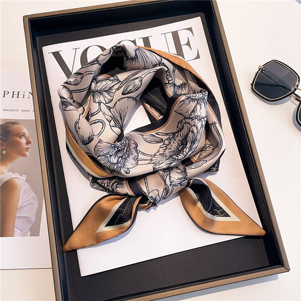 FASHIONABLE DOUBLE-LAYER NARROW SILK HEAD SCARF_CWASC1512: TYPE1 / (OS) 1
