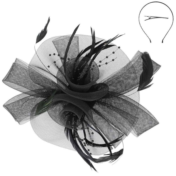 Kentucky Derby Southern  Feather Fascinator Detachable 4: Rd