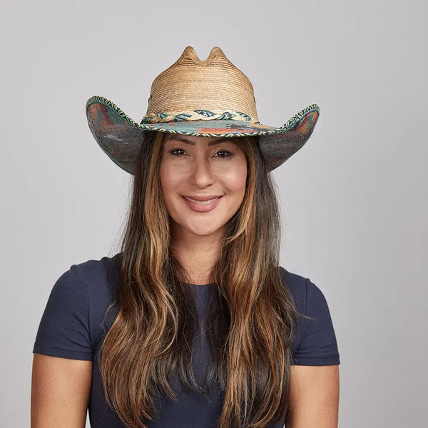 Mexican Palm Straw Hat - Style Cassius: Natural / MD