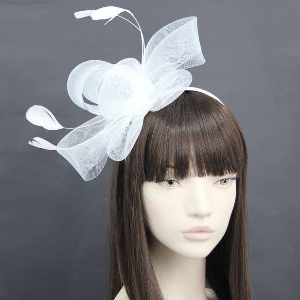 Looped Net Fascinator On An Aliceband