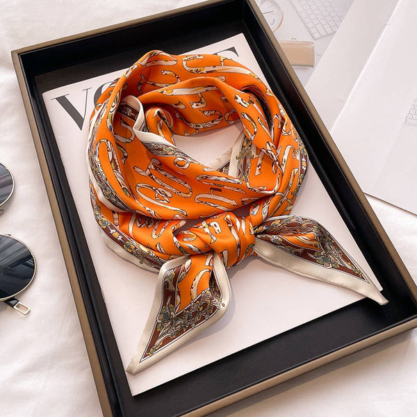 Women’s Long Silk Scarf – Stylish Neck Accessory_CWASC03144: TYPE5 / (OS) 2