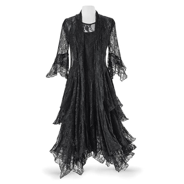 Love Story Lace Jacket: Black / X-Large