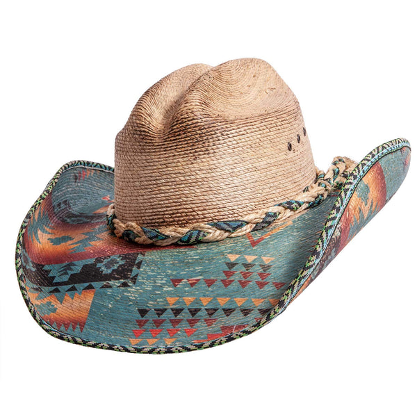 Mexican Palm Straw Hat - Style Cassius: Natural / MD
