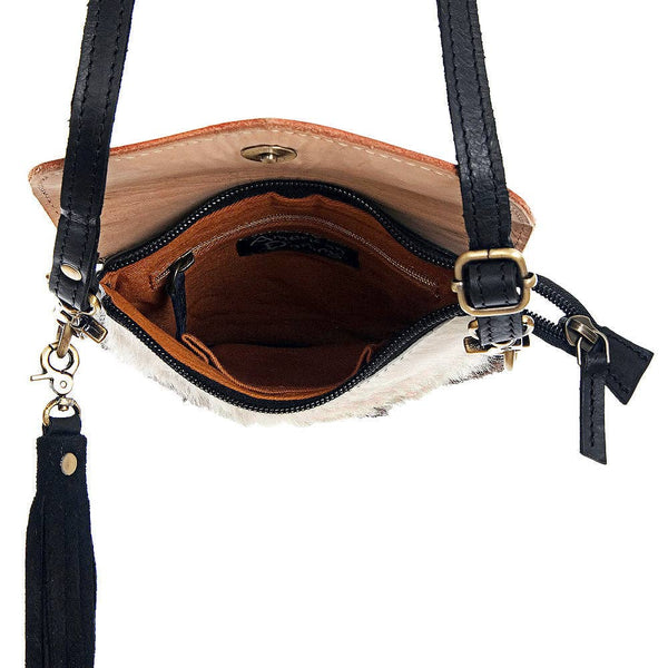 LC-ADBGD115 Crossbody Hair-On Genuine Western Leather Women Bag: ADBGD115