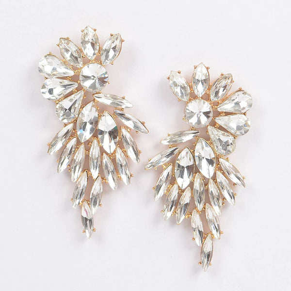 Rhinestone Earring: Multicolor
