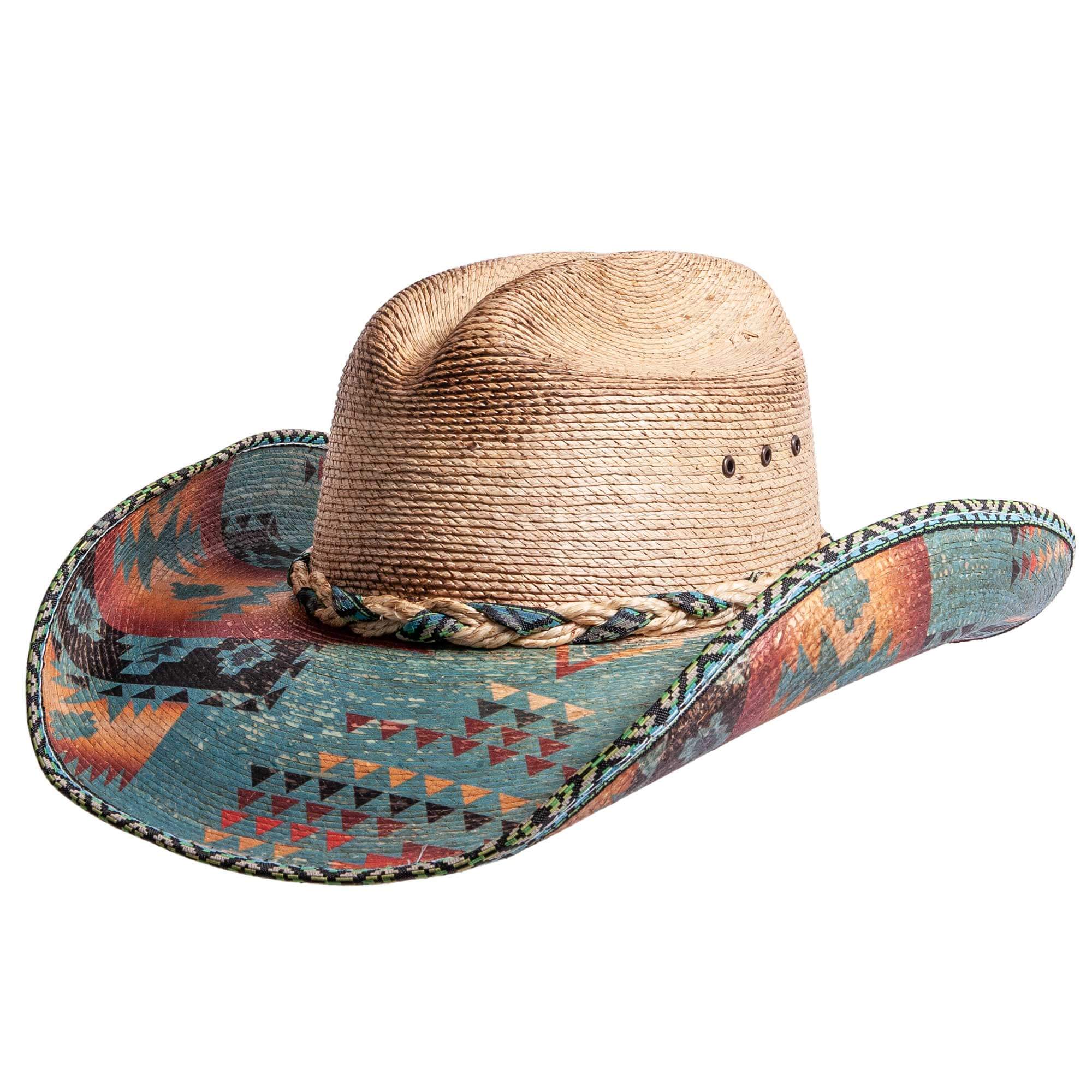 Mexican Palm Straw Hat - Style Cassius: Natural / MD