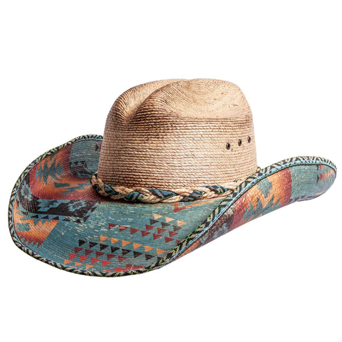 Mexican Palm Straw Hat - Style Cassius: Natural / MD