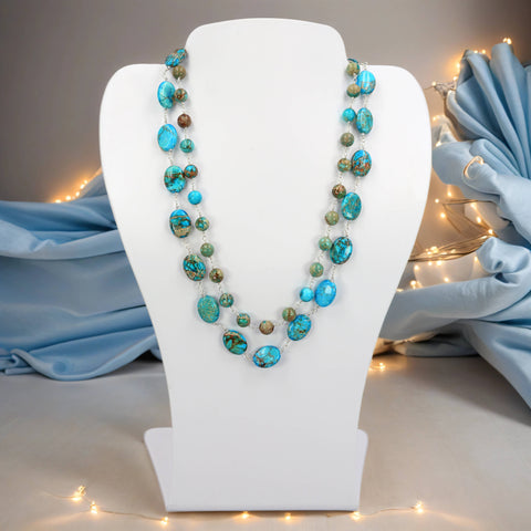 Double Strand Imperial Jasper Necklace