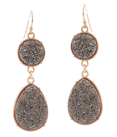 ( MX1264 )  DRUZY DROP EARRING