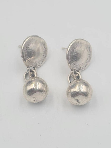 Sculptural Drop Post Earrings