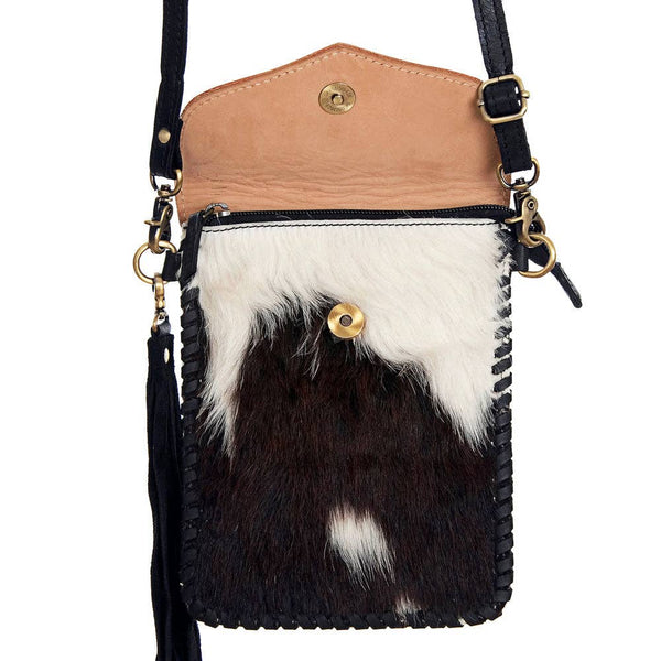LC-ADBGD115 Crossbody Hair-On Genuine Western Leather Women Bag: ADBGD115