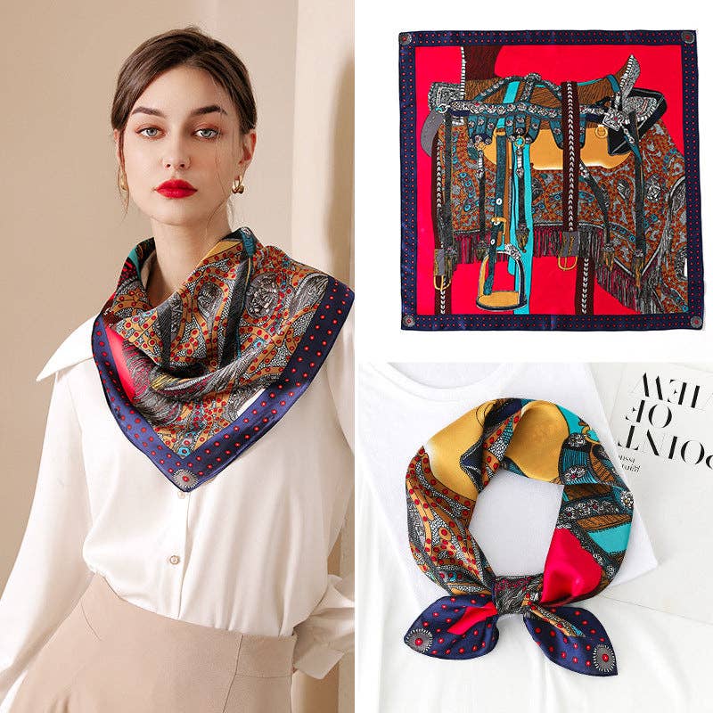 Square Saddle Pattern Scarf