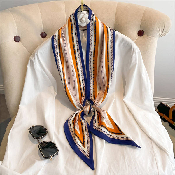 FASHIONABLE DOUBLE-LAYER NARROW SILK HEAD SCARF_CWASC1512: TYPE1 / (OS) 1
